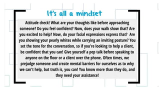 Being approachable slide