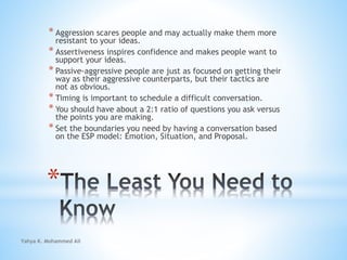 Being assertive vs. being aggressive | PPTX