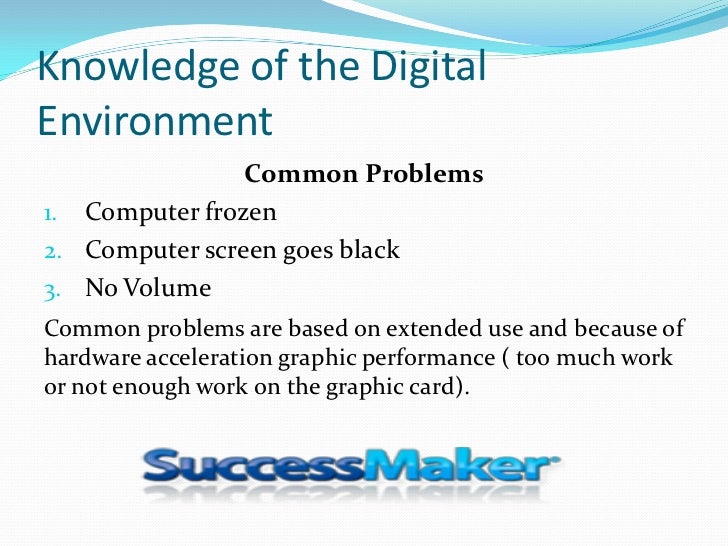 Being Computer Literate In A Successmaker Lab