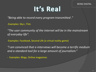 Being digital | PPTX
