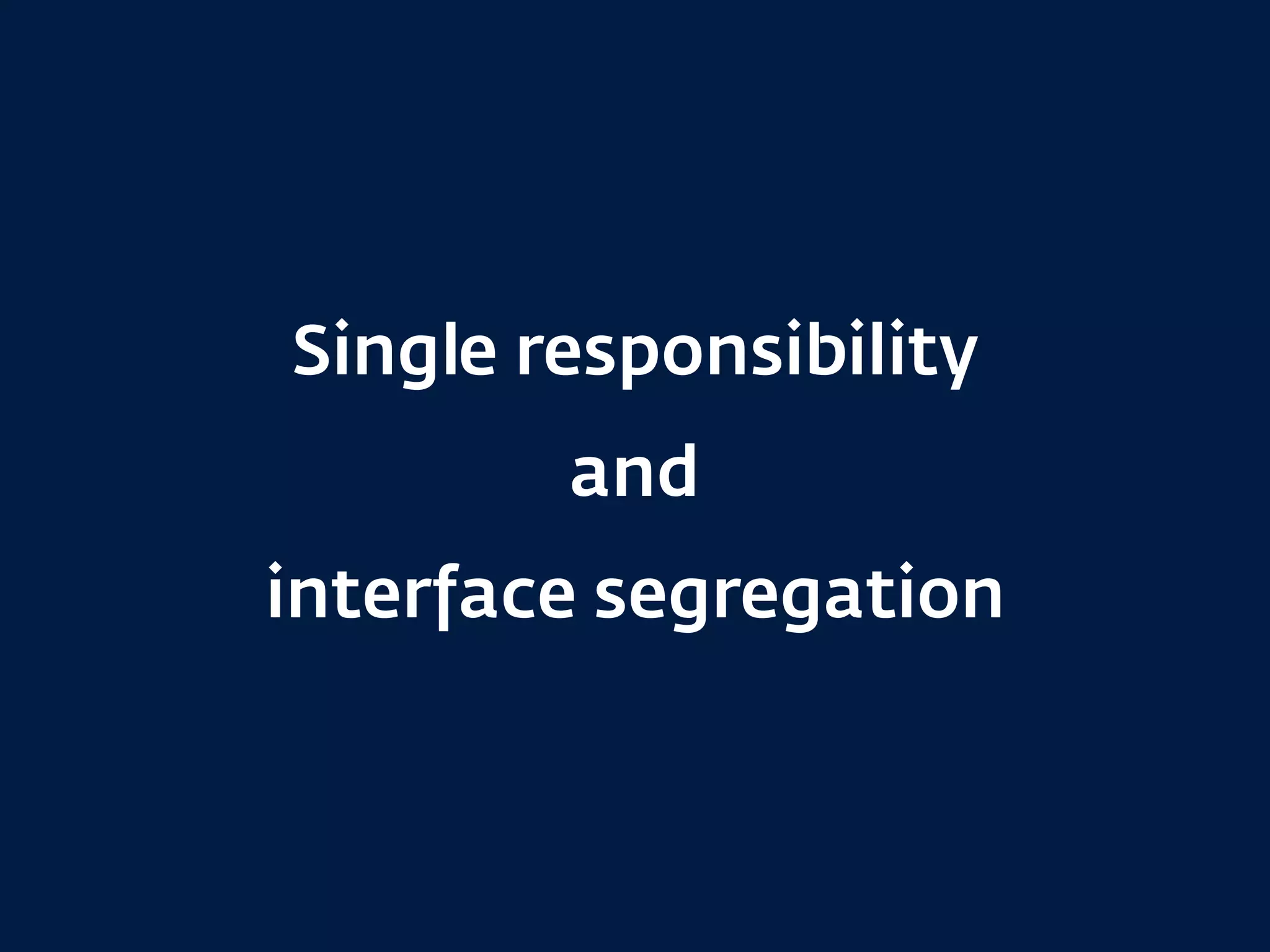 Service objects<?php
namespace SymfonyComponentSecurityCore;
interface SecurityContextInterface
{
public function getToken();
public function isGranted($attributes, $object = null);
}
 