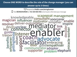 Community of Practice Webinar - What makes a good (or great) change manager? 