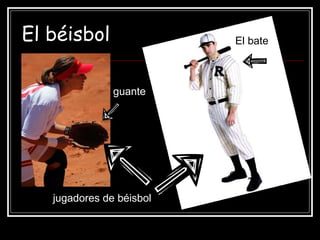 El béisbol jugadores de béisbol El bate guante 