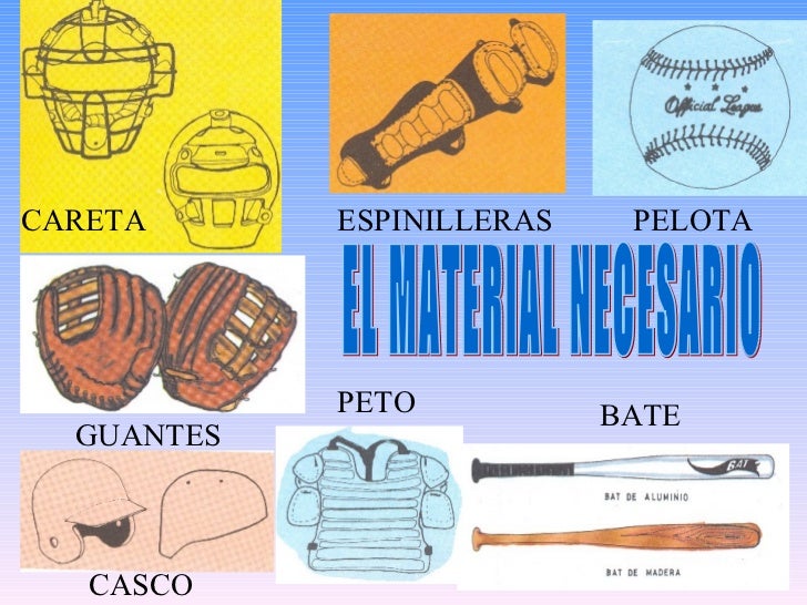 Resultado de imagen de Material de béisbol
