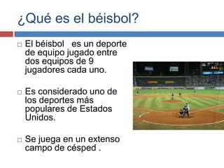 Cantina Enviar Picante Presentación béisbol