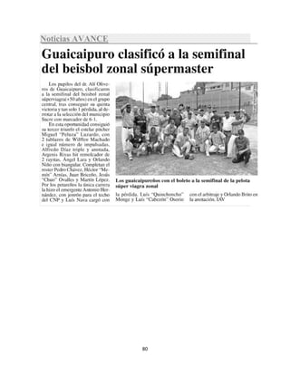 80
Noticias AVANCE
 