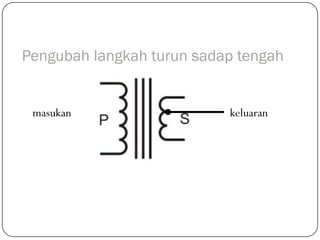 Pengubah langkah turun sadap tengah


 masukan                   keluaran
 