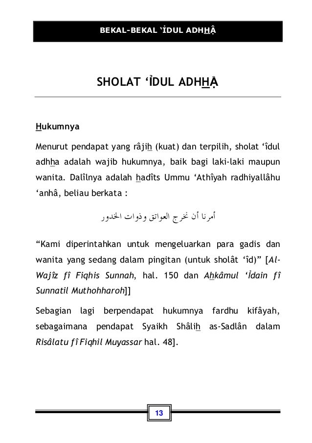Bekal idul adha