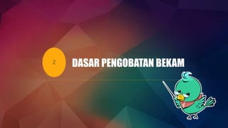 2 DASAR PENGOBATAN BEKAM
 