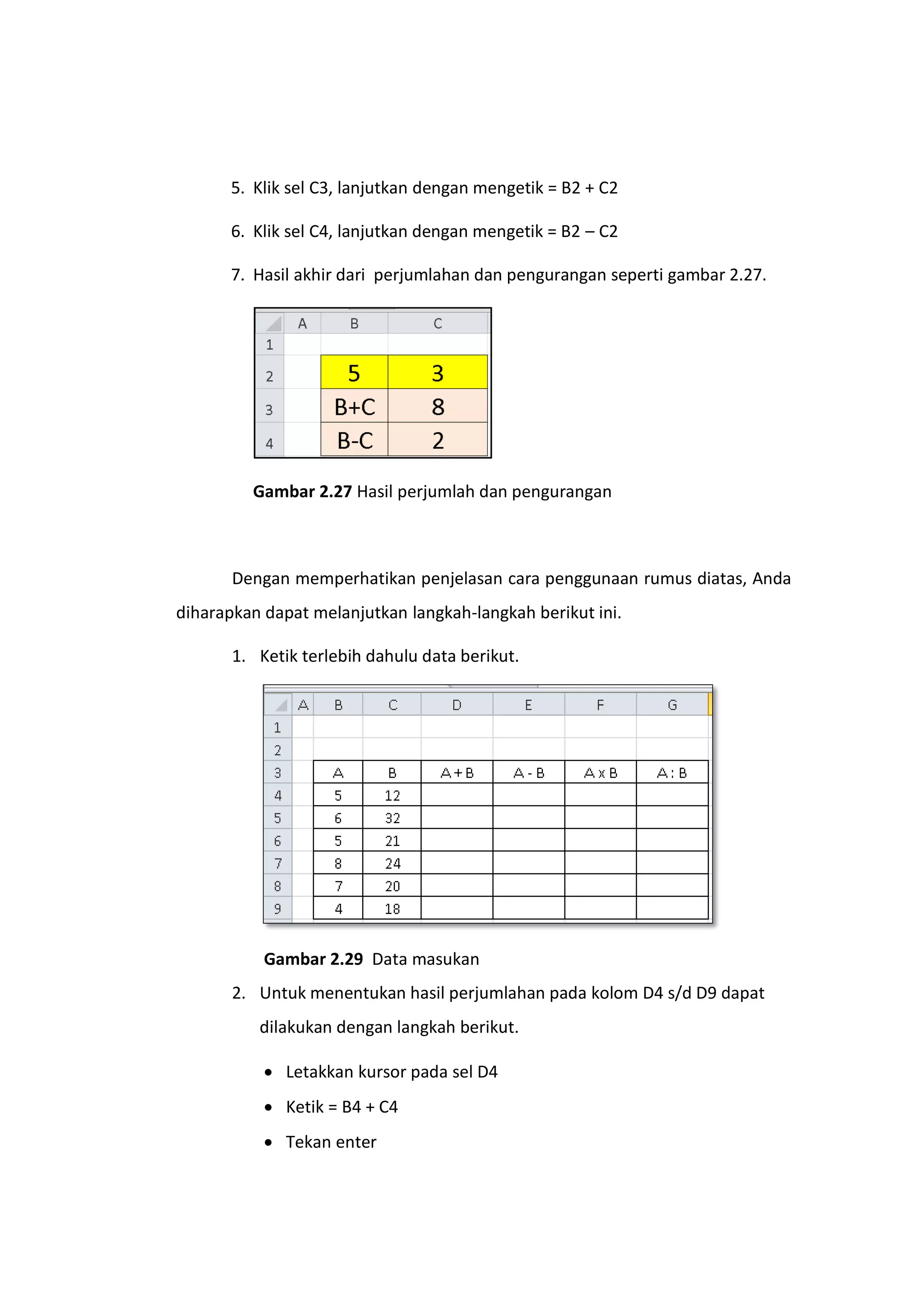 Bekerja Dengan Rumus Excel Pdf