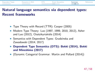 Dependent Type Dependent Type Semantics and its Davidsonian extensions | PDF