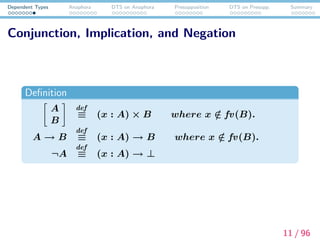 Dependent Type From Dependent Types to Natural Language Semantics | PDF