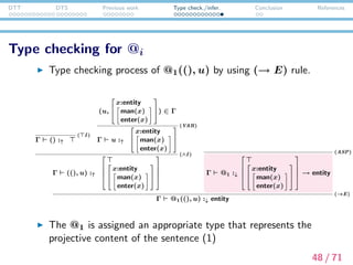 DTT DTS Previous work Type check./infer. Conclusion References
Conclusion
49 / 71
 