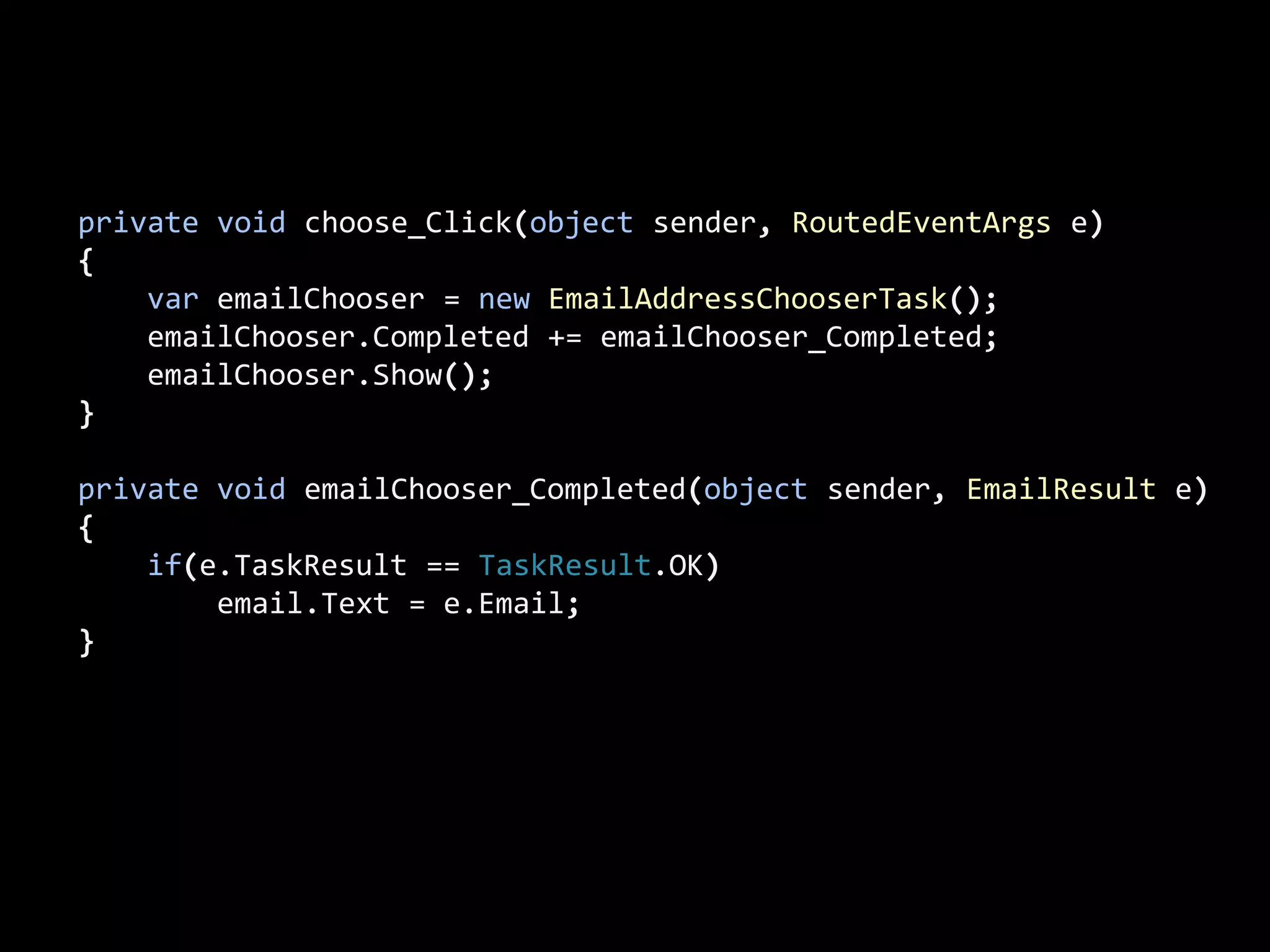 EmailAddressChooserTask