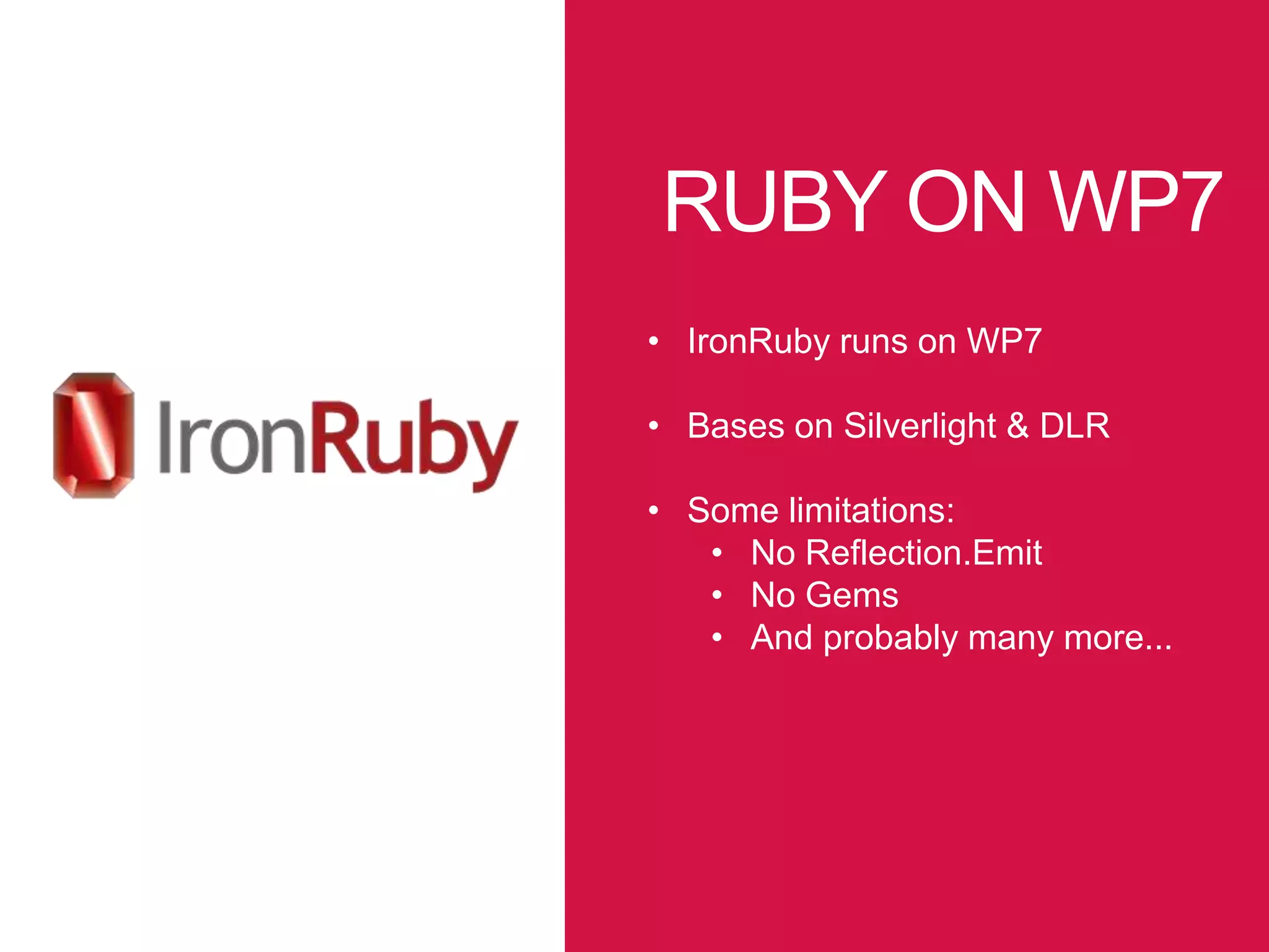 privatevoidApplication_Launching(objectsender, LaunchingEventArgse){                            if(StorageHelper.FileExists("ExpenceReport.xml"))    {varviewModel=StorageHelper.Load<ViewModel>("ExpenceReport.xml");viewModel.IsDirty=false;RootFrame.DataContext=viewModel;    }else    {RootFrame.DataContext=newViewModel();                    }}