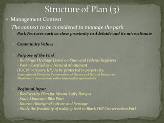Belair National Park - Plan of Management | PDF