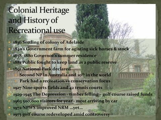 Belair National Park - Plan of Management | PDF