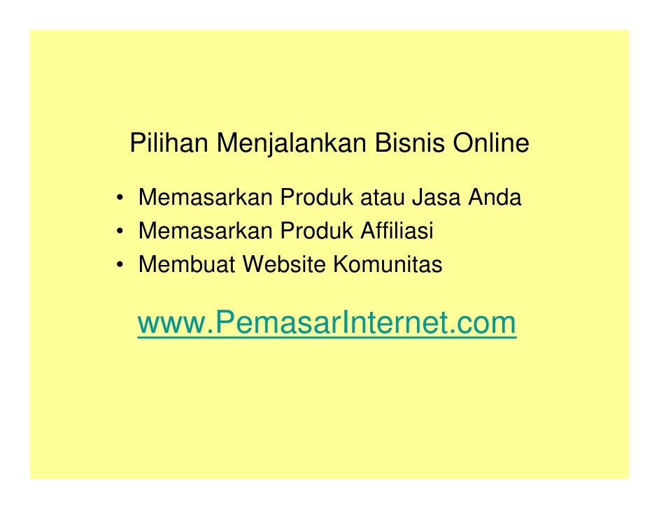 Belajar Bisnis Online