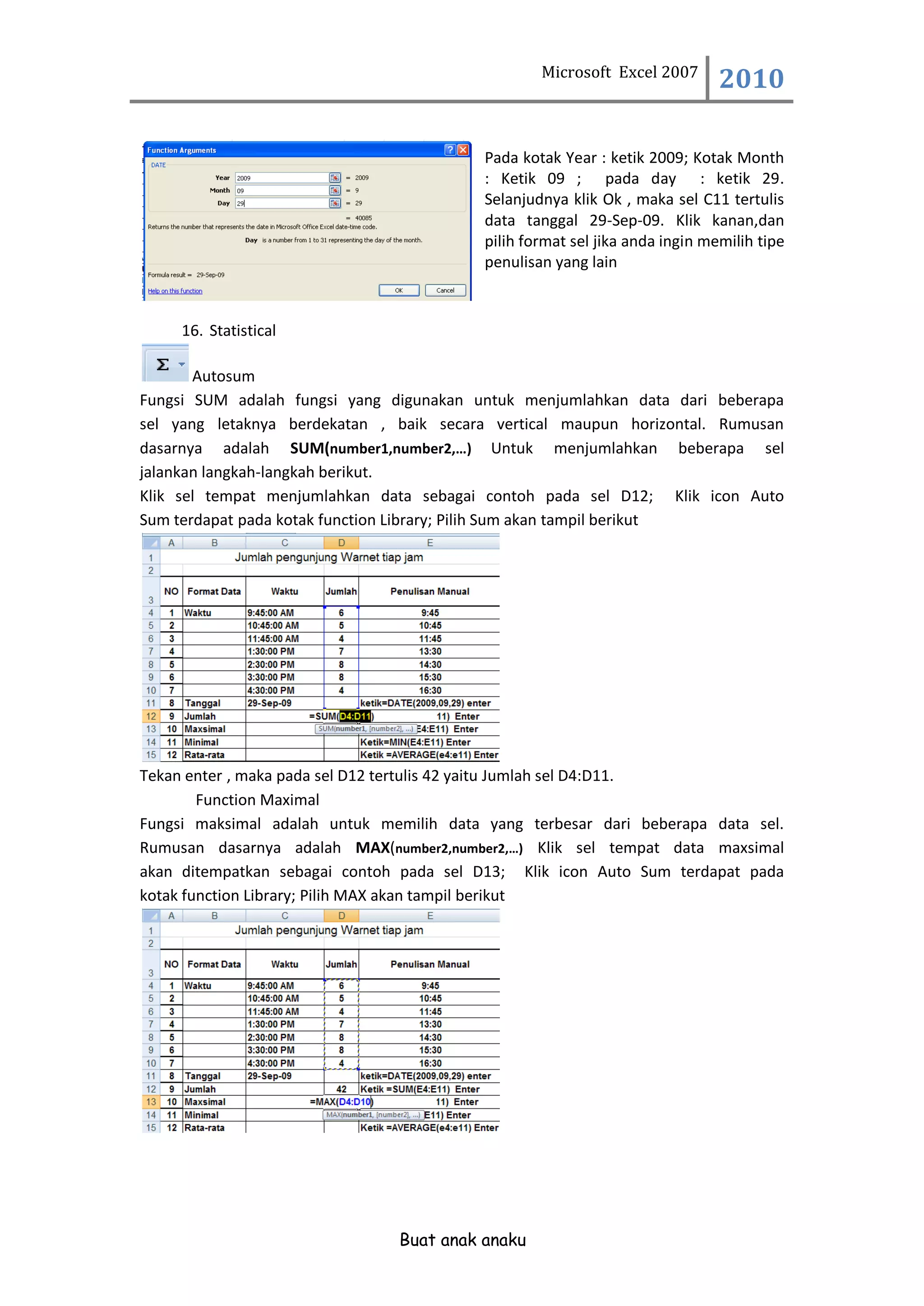 Belajar dasar-dasar-microsoft-excel-2007 | PDF