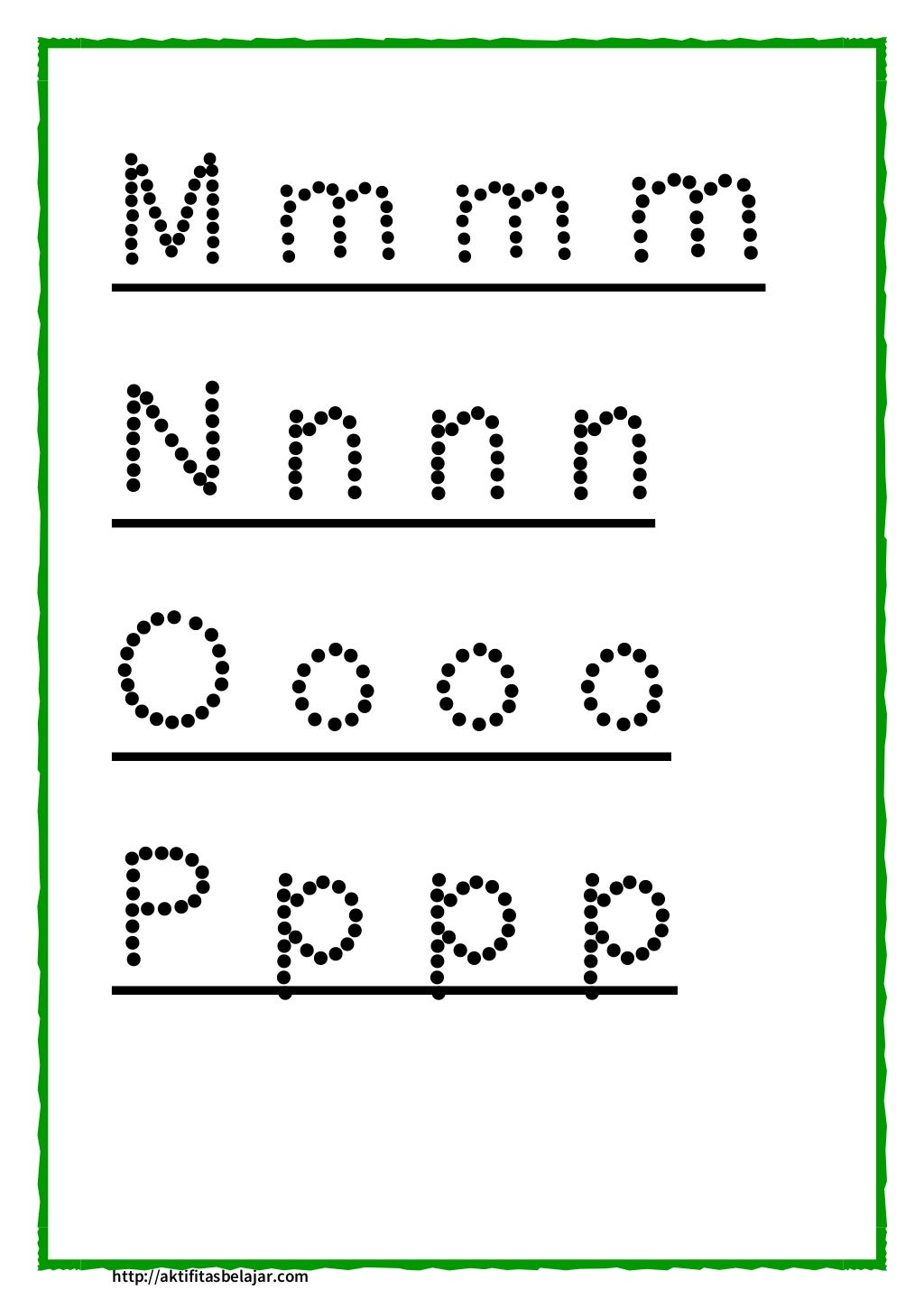 Belajar menulis huruf kecil dan besar buat anak
