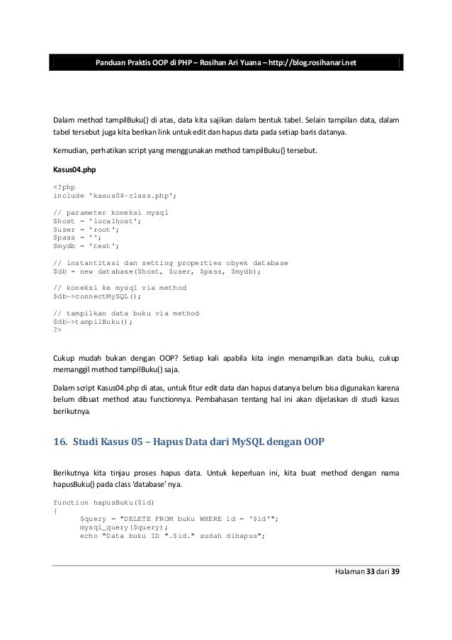 Belajar Php Dan Mysql Belajar Php Dan Mysql