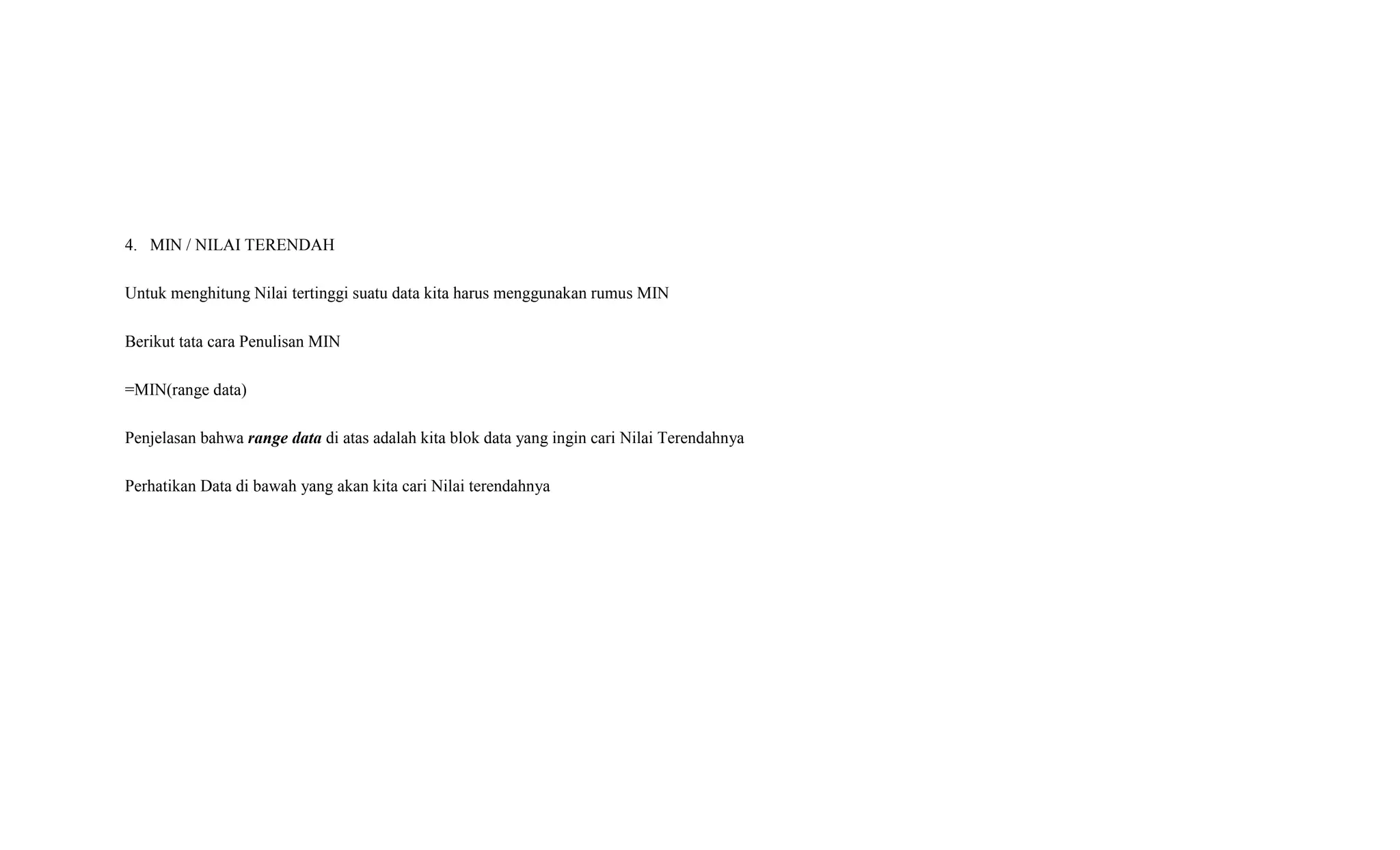 Belajar Rumus Excel Pdf
