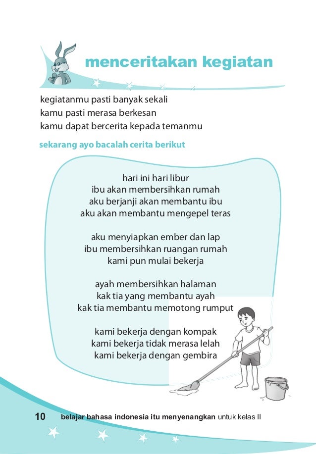 Belajar bahasa indonesia itu menyenangkan untuk kelas 2