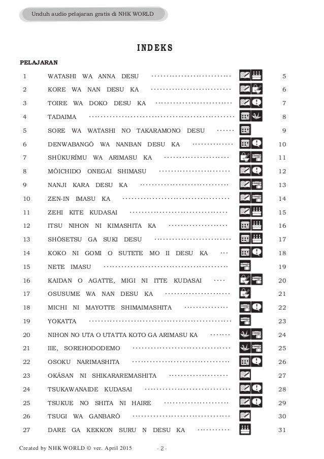Belajar Bahasa Jepang Bab 1 25 Pdf Masnurul