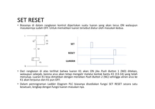 Belajar bahasa ladder diagram plc | PDF