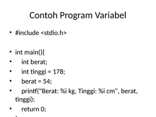 Flowchart 4 Variabel Belajar_C05_Variabel_TipeData_Konstanta_Flowchart.pptx