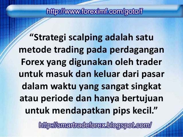 Strategi trading forex scalping