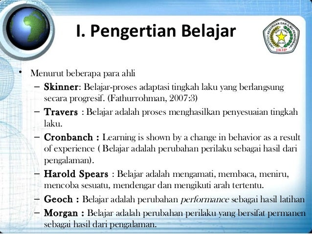 Belajar Dan Pembelajaran Or