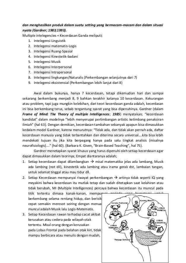 Belajar dengan multiple intelligences howard gardner 1 Belajar dengan multiple intelligences howard gardner 1