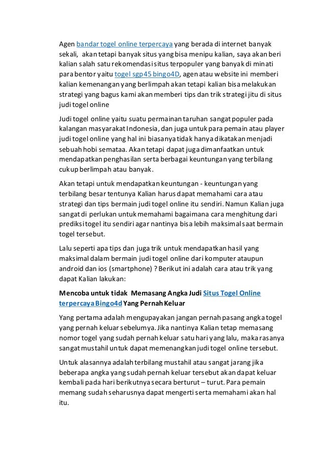 No Togel Hari Ini Sgp 45