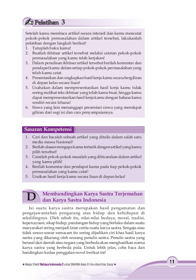 Belajar efektif bahasa indonesia
