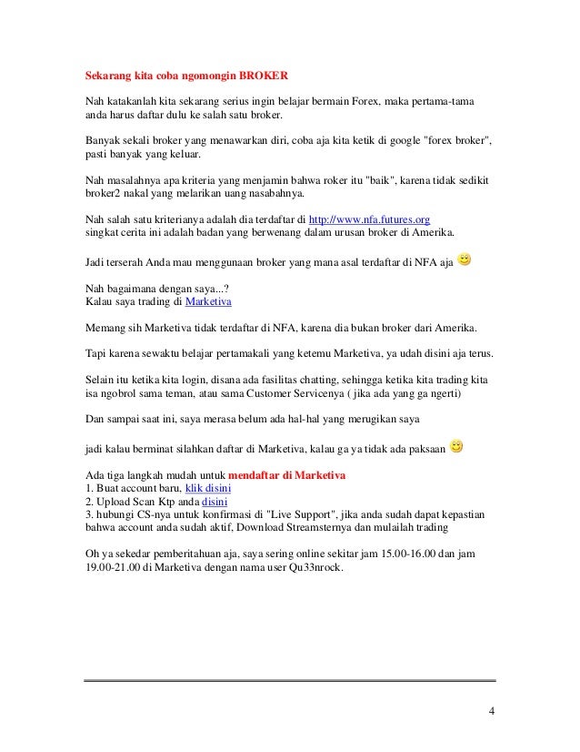 Belajar forex pemula download