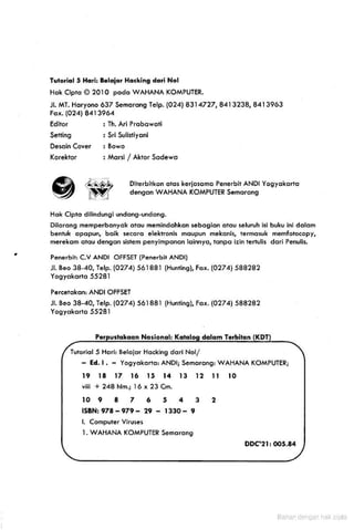 Belajar hacking dari nol dalam 5 hari