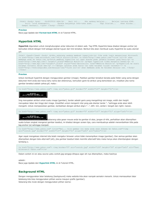 Belajar html | PDF