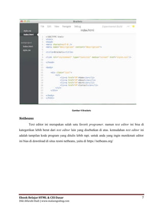 Belajar html dasar pengertian html v2 | PDF