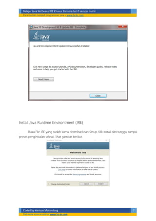 Belajar netbeans java pemula dari 0 sampai mahir | PDF