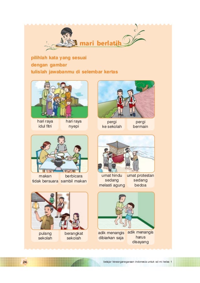 Belajar kewarganegaraan indonesia kelas 1