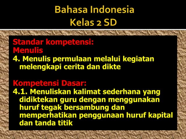 Belajar Menggunakan Huruf Kapital Kelas 2 Sd Ppsx