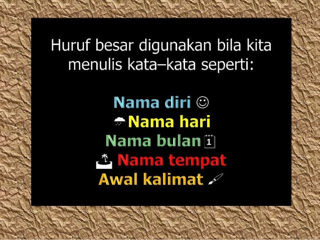 Belajar menggunakan huruf kapital kelas 2 sd