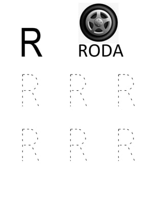 Huruf R Roda Belajar menulis huruf dan angka | PDF