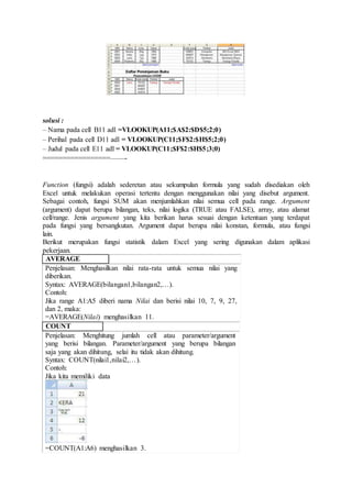Belajar mudah microsoft office excel 2007 | DOCX