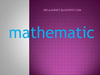 mathematic
 