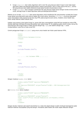 Belajar php (pemula dasar) | PDF