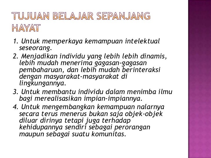 Belajar Sepanjang Hayat