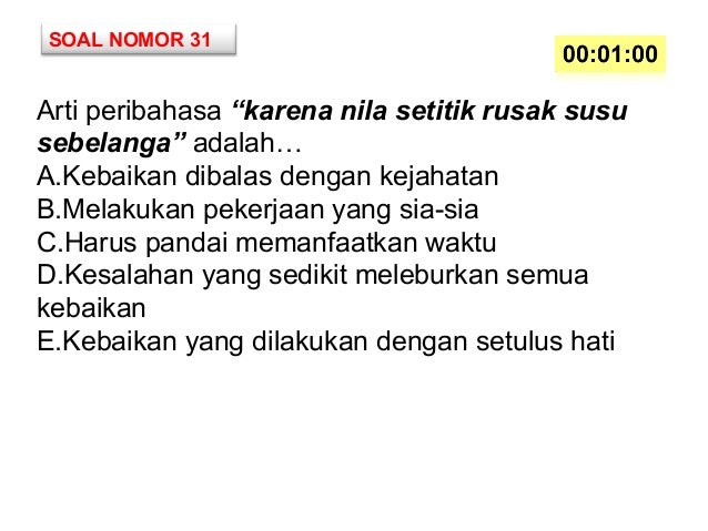 Arti peribahasa rusak susu sebelanga