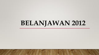 BELANJAWAN 2012
 